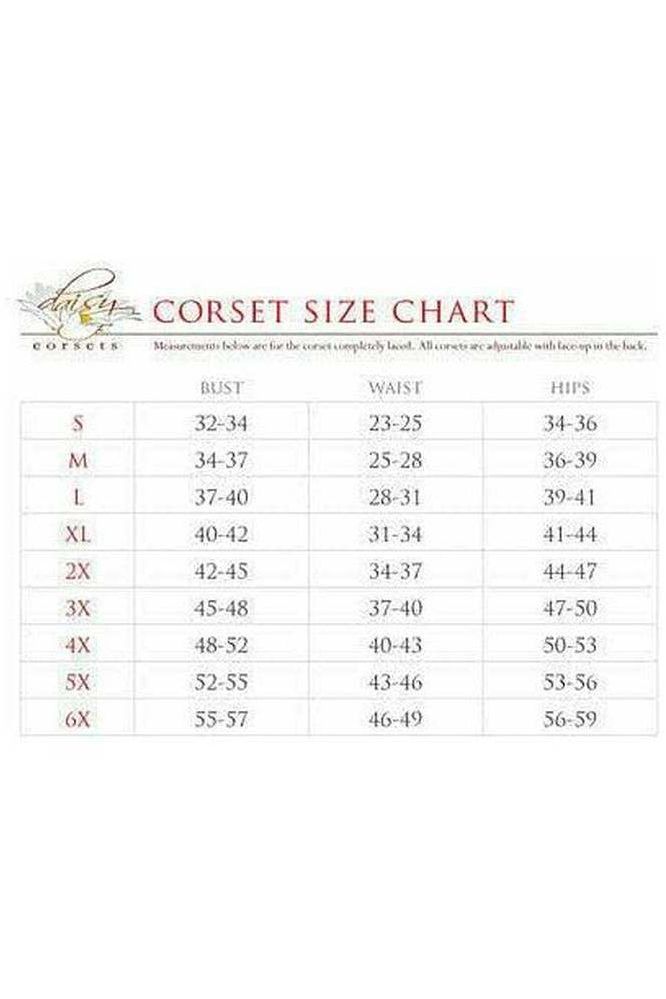 Top Drawer Pink Burlesque Underwire Curvy Cut Waist Cincher Corset