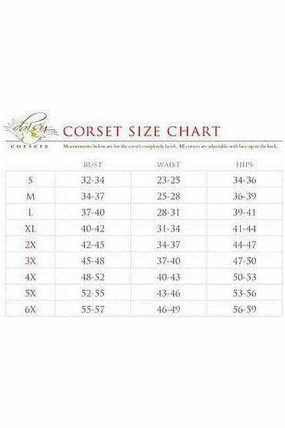 Top Drawer Plum Brocade Steel Boned Corset w/Clasp Closure