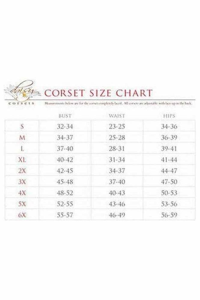Top Drawer Rainbow Glitter PVC Steel Boned Underbust Corset w/Lace-Up Front