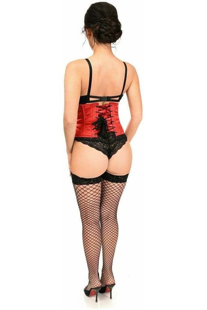 Top Drawer Red Satin Steel Boned Mini Cincher