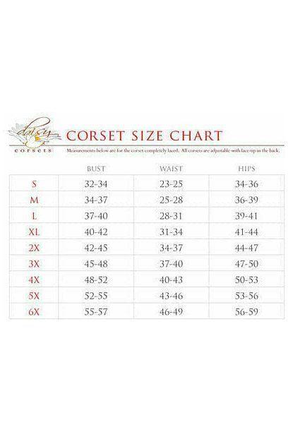 Top Drawer Red Sequin Curvy Cut Waist Cincher Corset