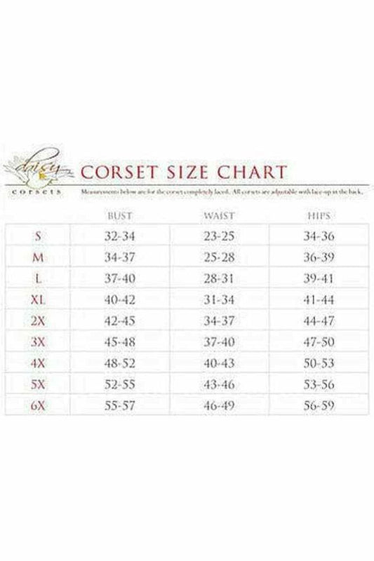 Top Drawer Silver Holo Under Bust Corset w/Zipper