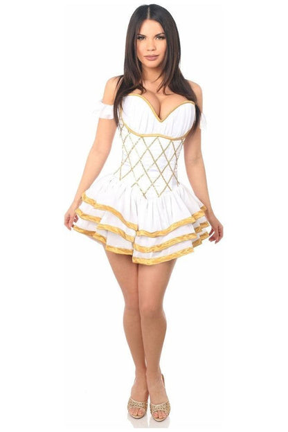 Top Drawer Steel Boned Greek Goddess Corseted Dress