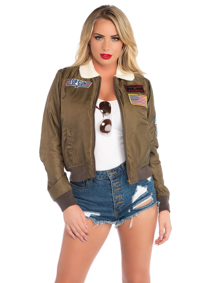 Top Gun Nylon Bomber Jacket - Unspoken Fashion