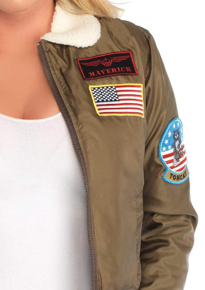 Top Gun Nylon Bomber Jacket - Unspoken Fashion