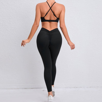 V Back Leggings - Unspoken Fashion