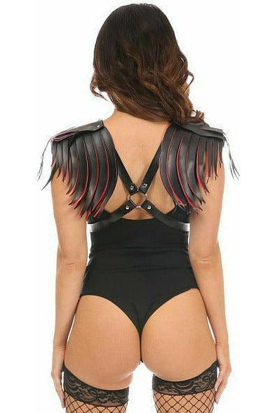 Vegan Leather Body Harness w/Fringe