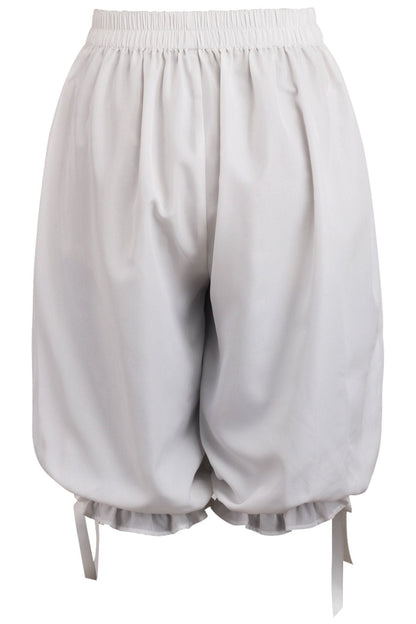 White Crepe Long Bloomers