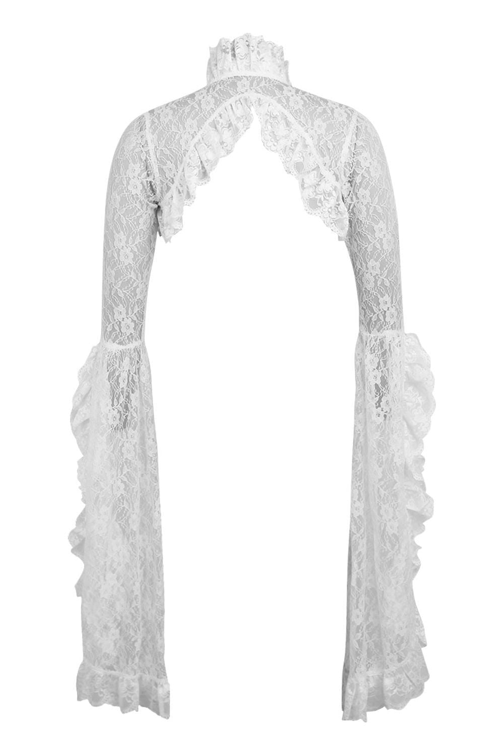 White Lace Shrug Bolero Jacket.