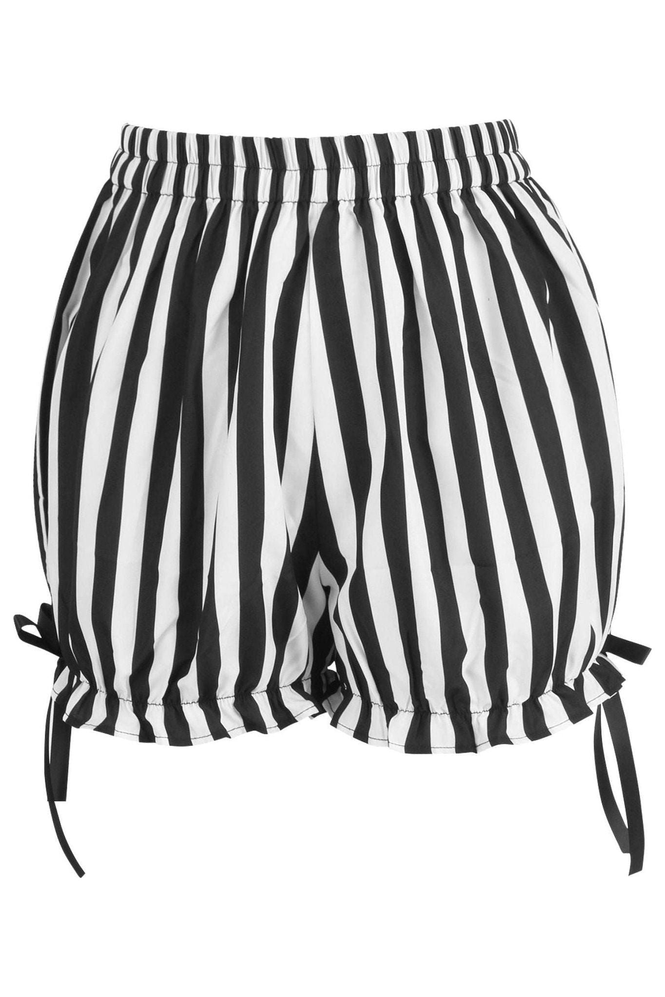 White/Black Striped Bloomers.