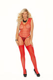 Crochet Net Bodystocking With Open Crotch - Queen-Elegant Moments