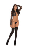 Thigh High With A Bow And Lace Trim-Elegant Moments