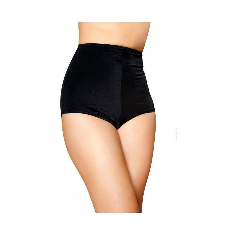 Roma Rave & Festival Wear - High-Waisted Black Shorts.