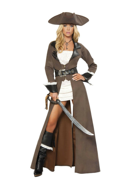 Roma Deluxe 4pc Pirate Captain Costume.