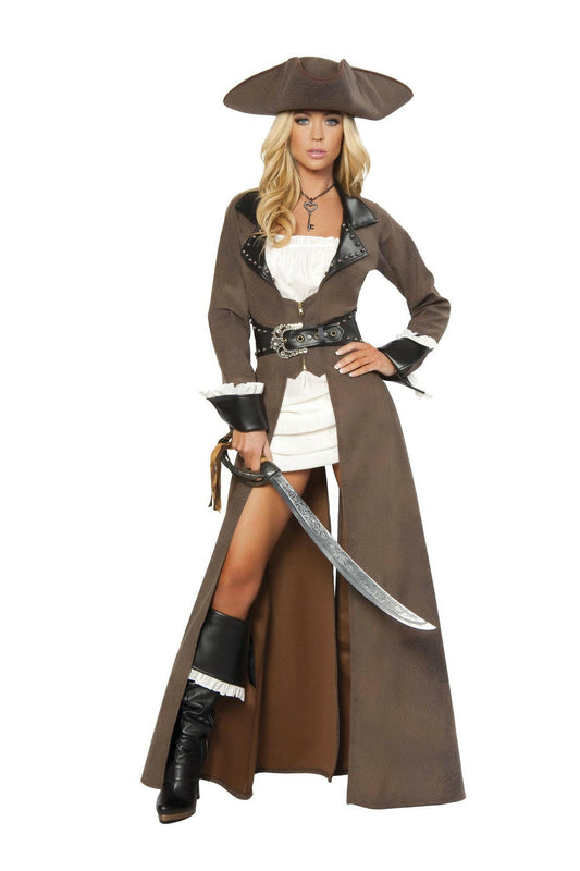 Roma Deluxe 4pc Pirate Captain Costume.