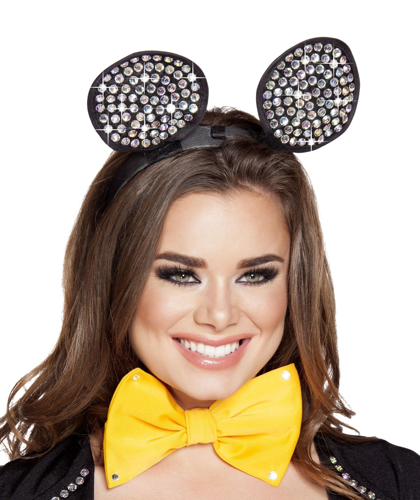 Roma Rhinestone Mouse Ears  - Costume Accessory.