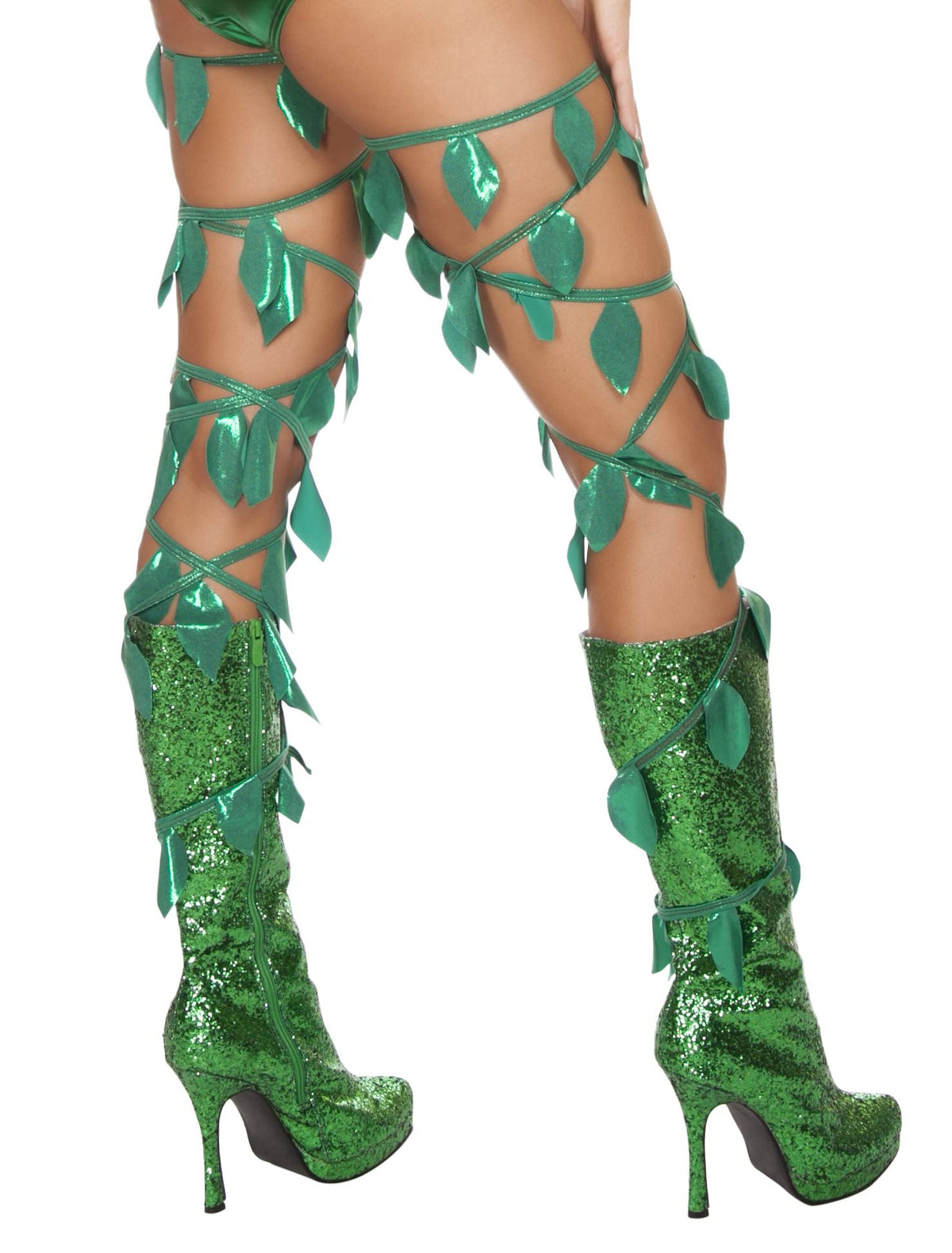 Green Leaf Thigh Wraps  - Costume Accessory-Roma Costume