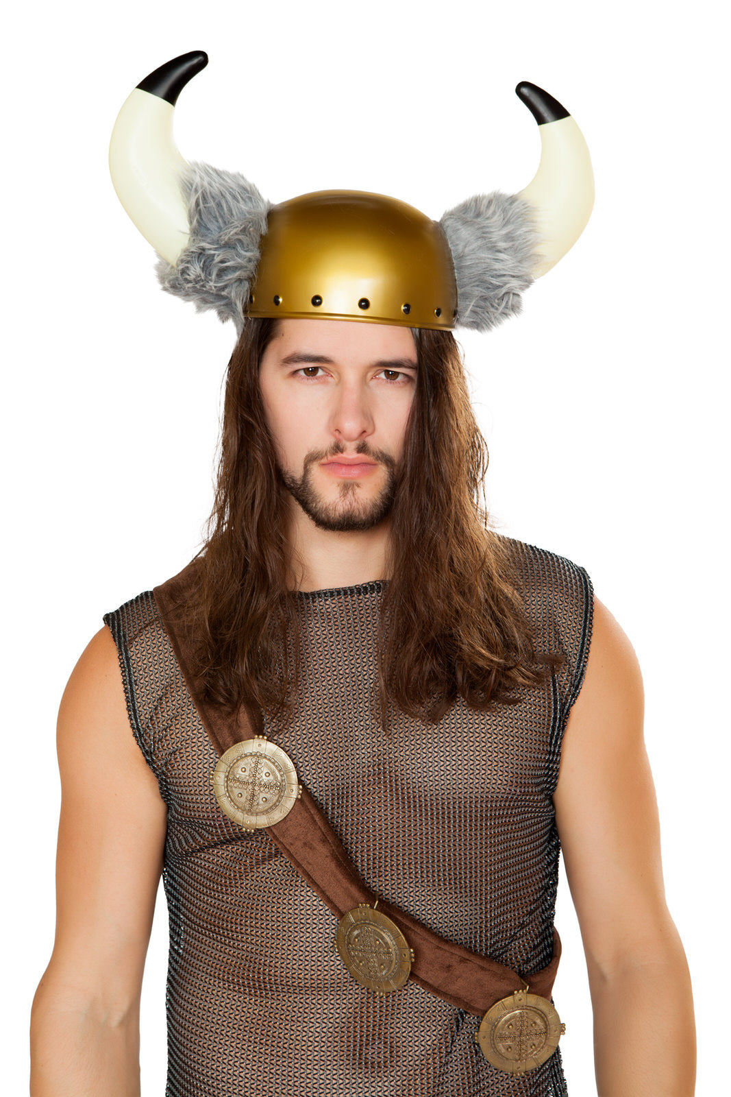 Viking Hat with Faux Fur Detail  - Costume Accessory-Roma Costume