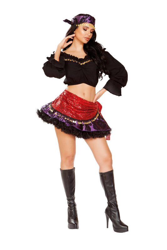 Roma 4pc Traveling Gypsy Costume.