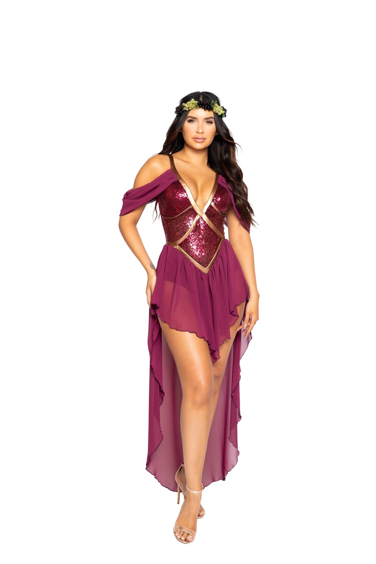 2pc Wine Goddess Costume-Roma Costume