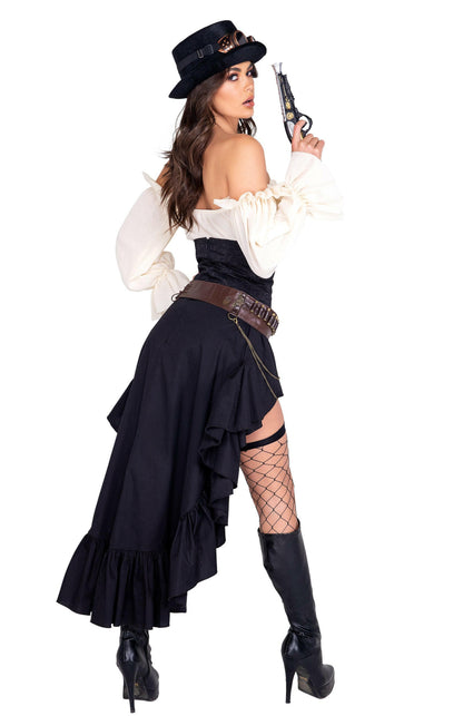 Roma 6pc Steampunk Seductress Costume.