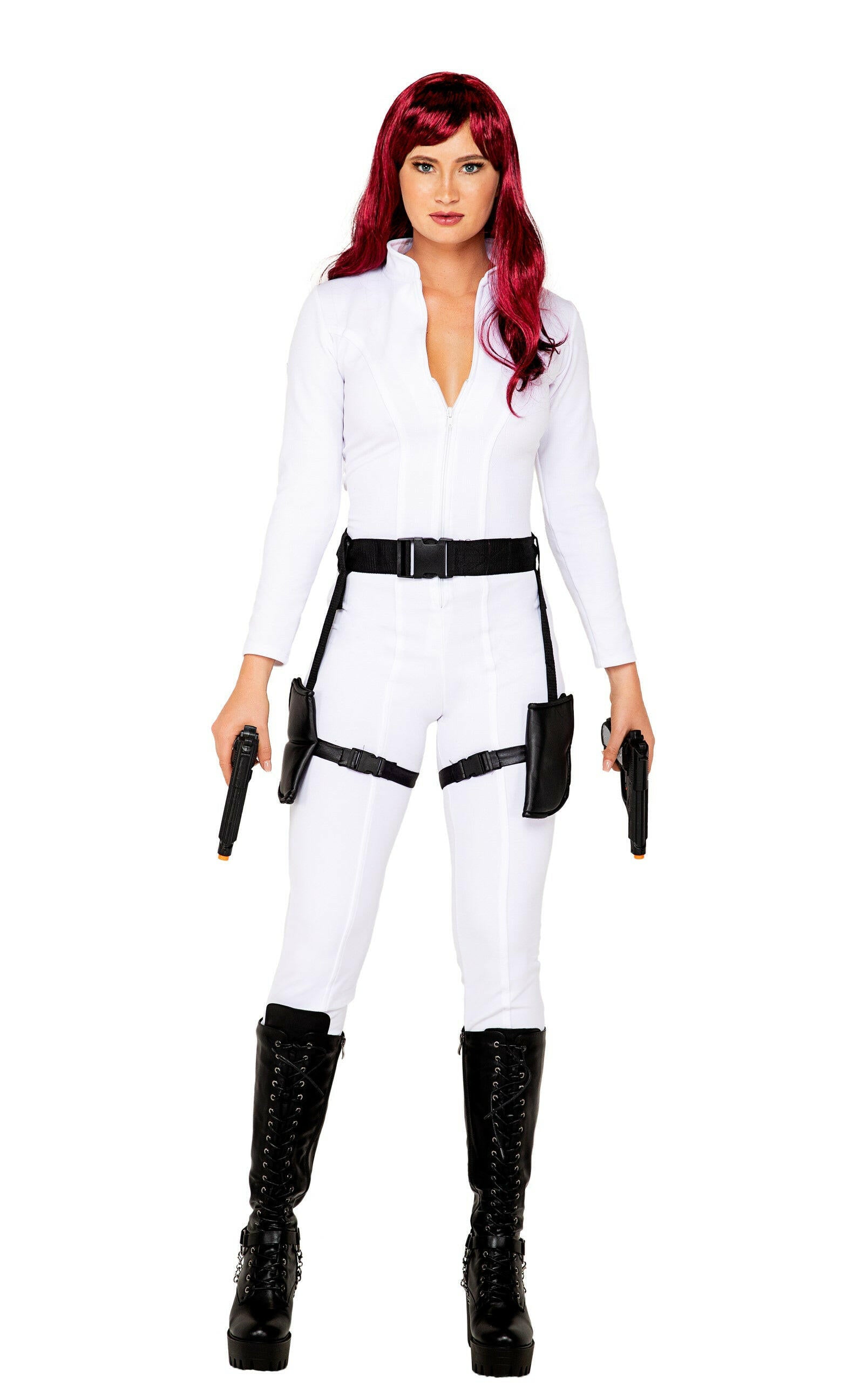 Roma 2pc Black Ops Spy Costume.