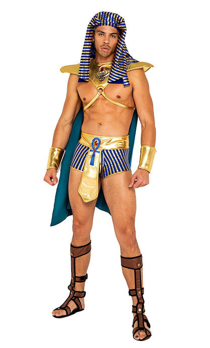 Roma 5pc Mens King Pharaoh of Egypt Costume.
