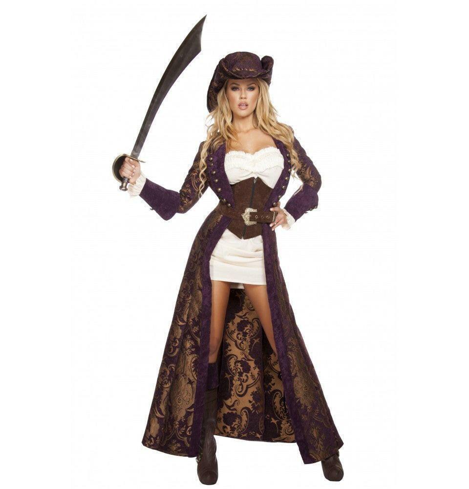 Roma 6pc Decadent Pirate Diva Costume.