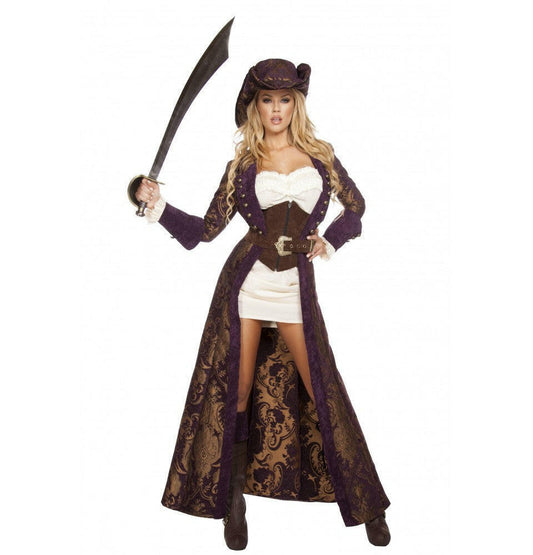 Roma 6pc Decadent Pirate Diva Costume.