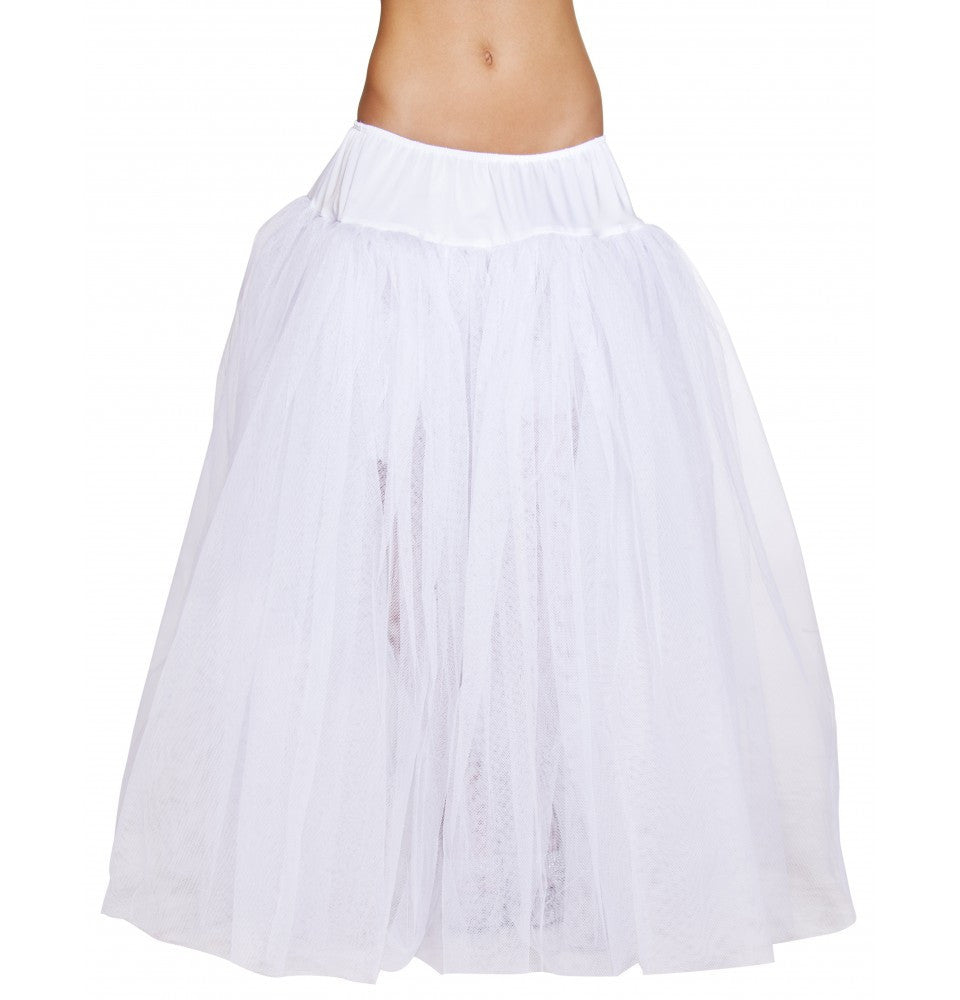 Full Length White Petticoat  - Costume Accessory-Roma Costume