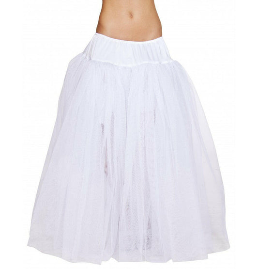 Roma Full Length White Petticoat  - Costume Accessory.