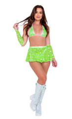 Rave & Festival Wear - Stars Bikini Tie-Top-Roma Costume