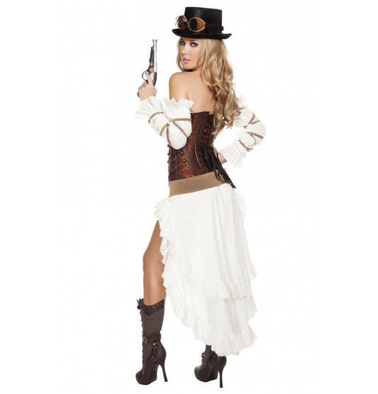Roma 7pc Sexy Steampunk Babe Costume.