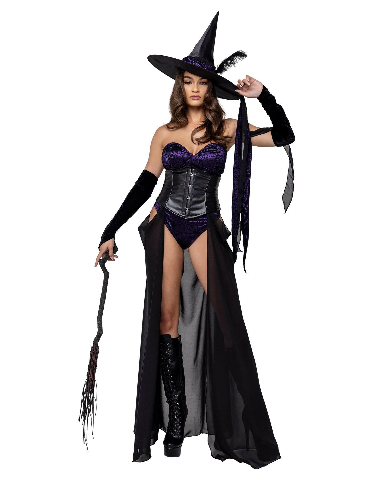 Roma 3PC Dark Spell Seductress Costume.