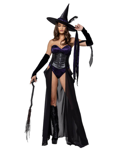 Roma 3PC Dark Spell Seductress Costume.