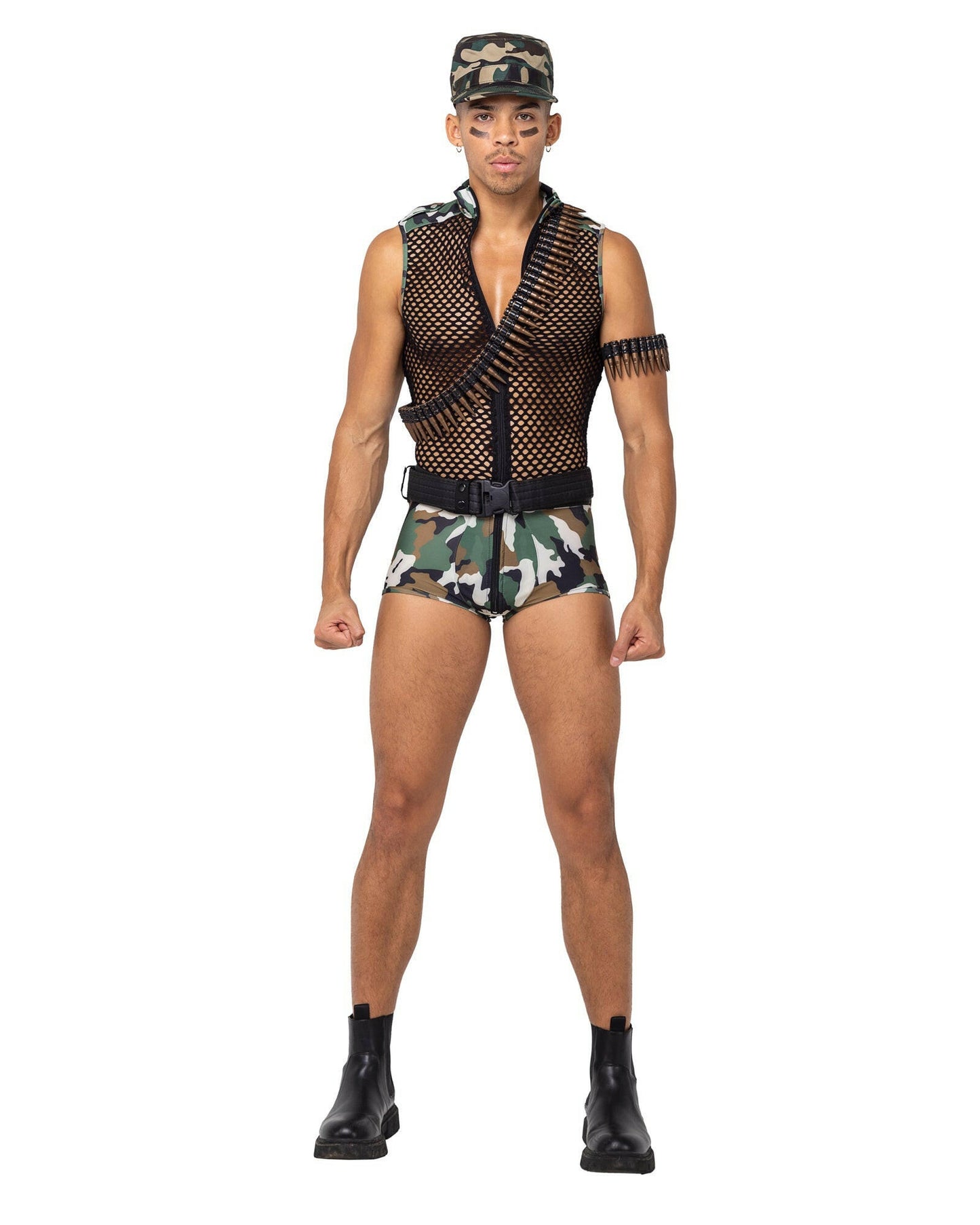 Roma Mens 3PC Sergeant Stud Army Costume.