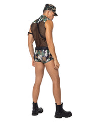 Mens 3PC Sergeant Stud Army Costume-Roma Costume