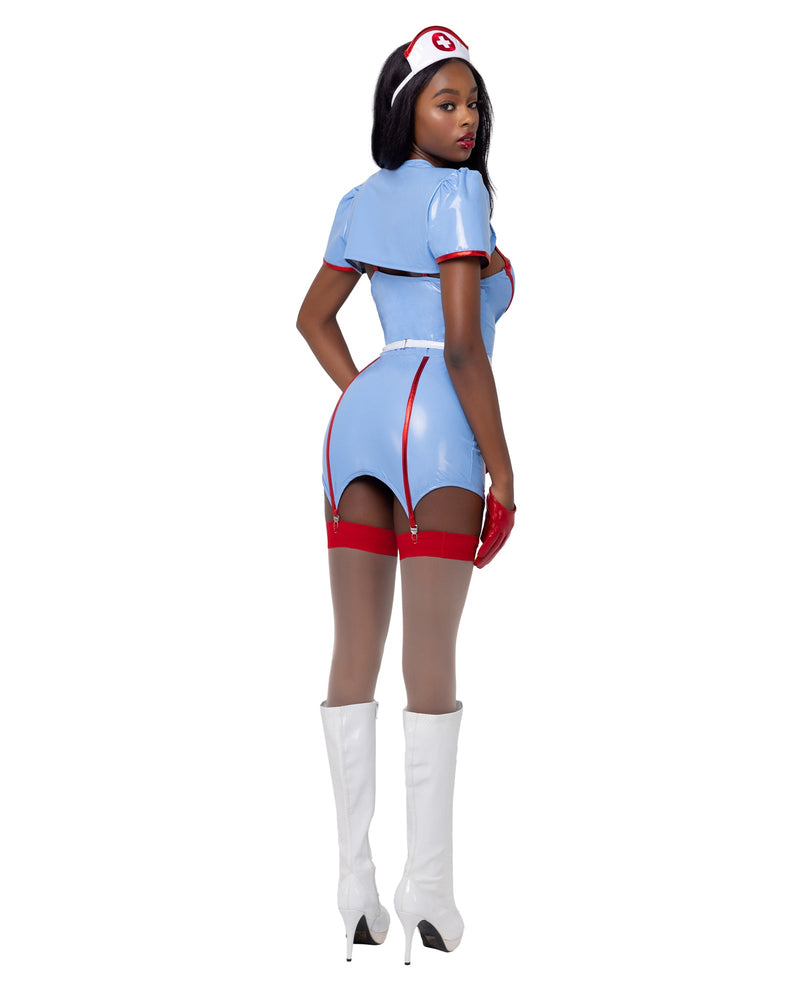 4PC Retro Nurse Costume-Roma Costume