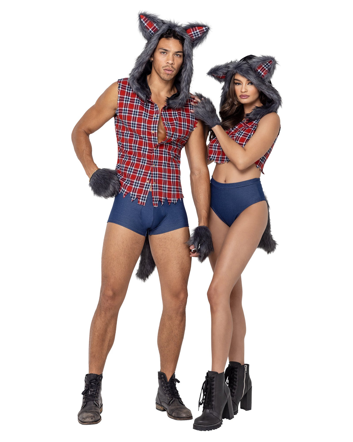 3PC Sultry Shewolf Costume-Roma Costume