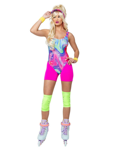Roma 5PC Retro Rollerblade Doll Costume.
