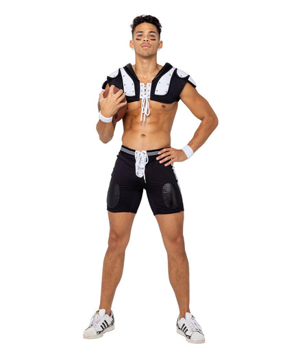 Roma 3PC Mens Football Touchdown Hunk Costume.