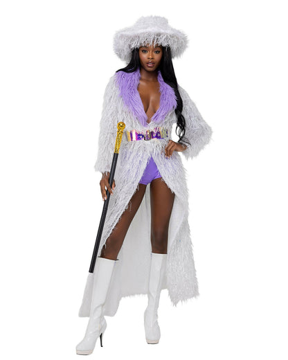 Roma 4PC High-Roller Lady Pimp Costume.