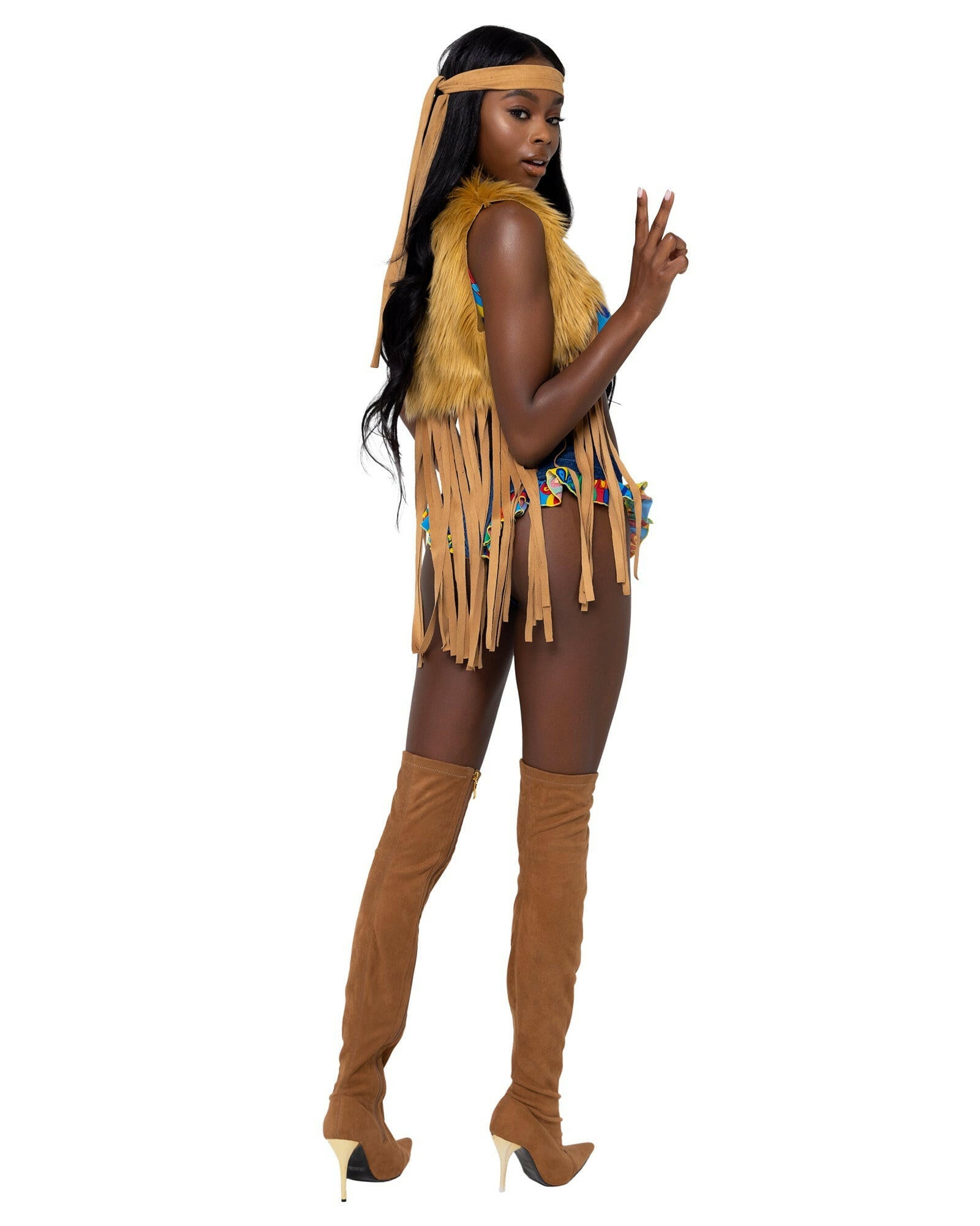 Roma 4PC Peace & Love Hippie Costume.