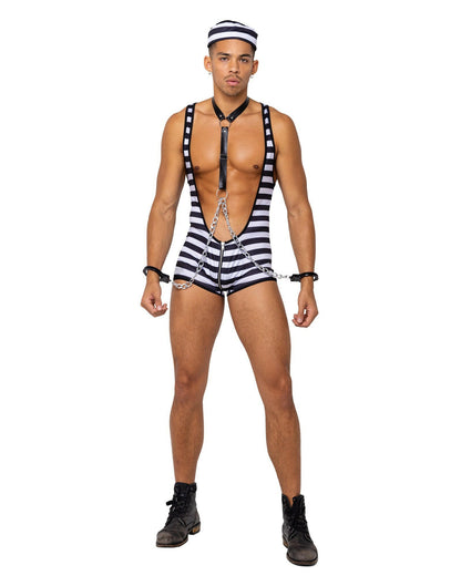 Roma 3PC Mens Prisoner of Desire Costume.
