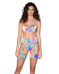 Reflective Garter Belt - Rave & Festival Wear-Roma Costume