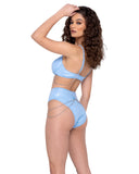 High-Waisted Zip Up Shorts - Rave & Festival Wear-Roma Costume