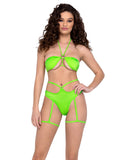 Shorts with Attached Leg-Straps - Rave & Festival Wear-Roma Costume