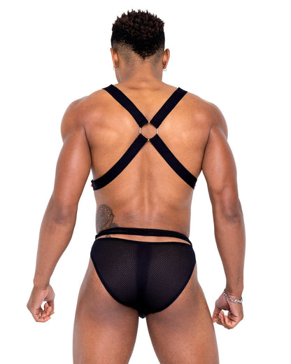 Roma Mens Pride Criss-Cross Swim Briefs - Rave & Festival Wear.