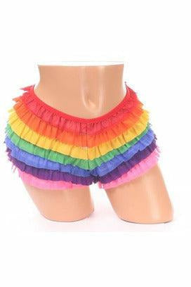 Rainbow Mesh Ruffle Panty-Daisy Corsets