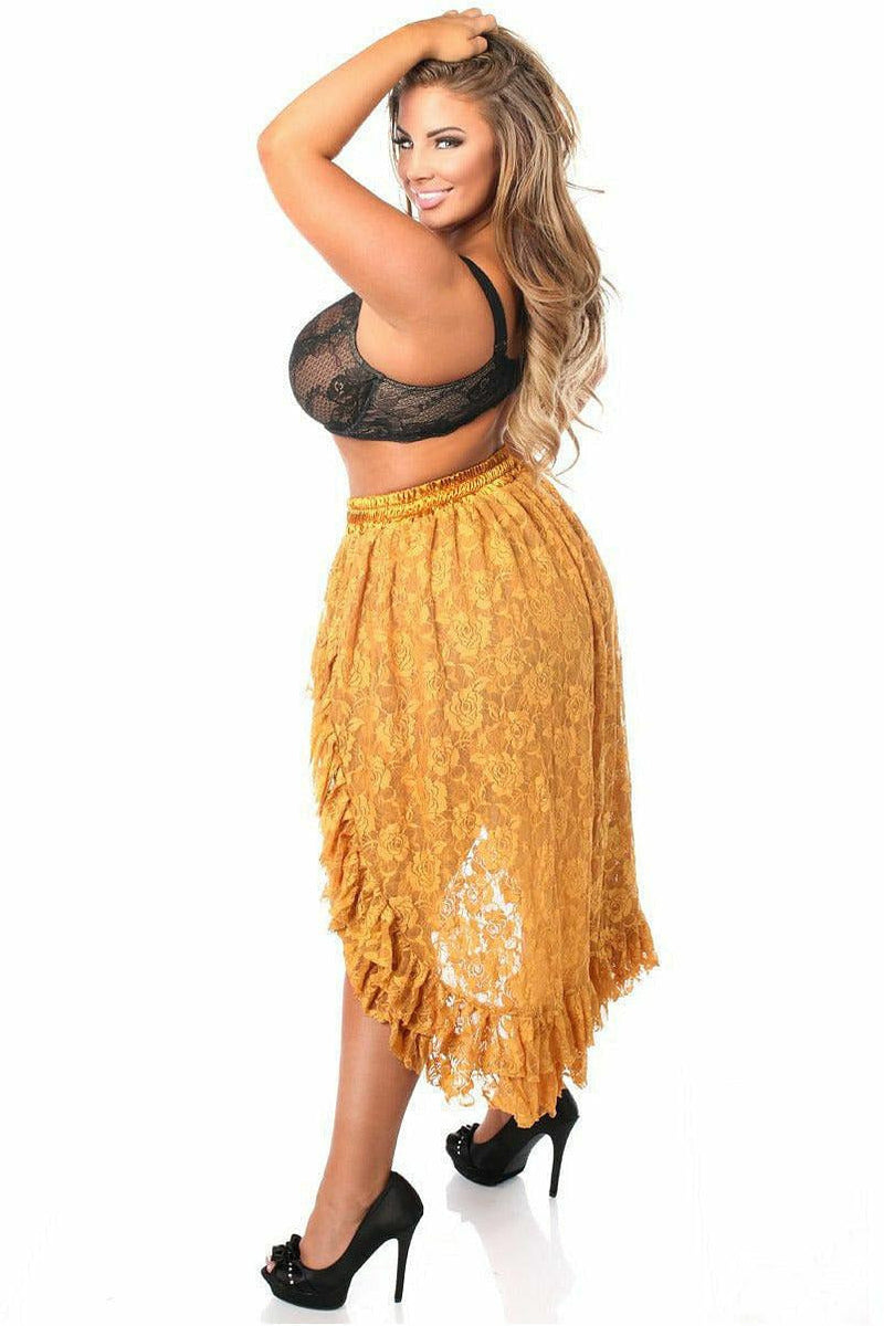 Bronze Lace High Low Skirt-Daisy Corsets